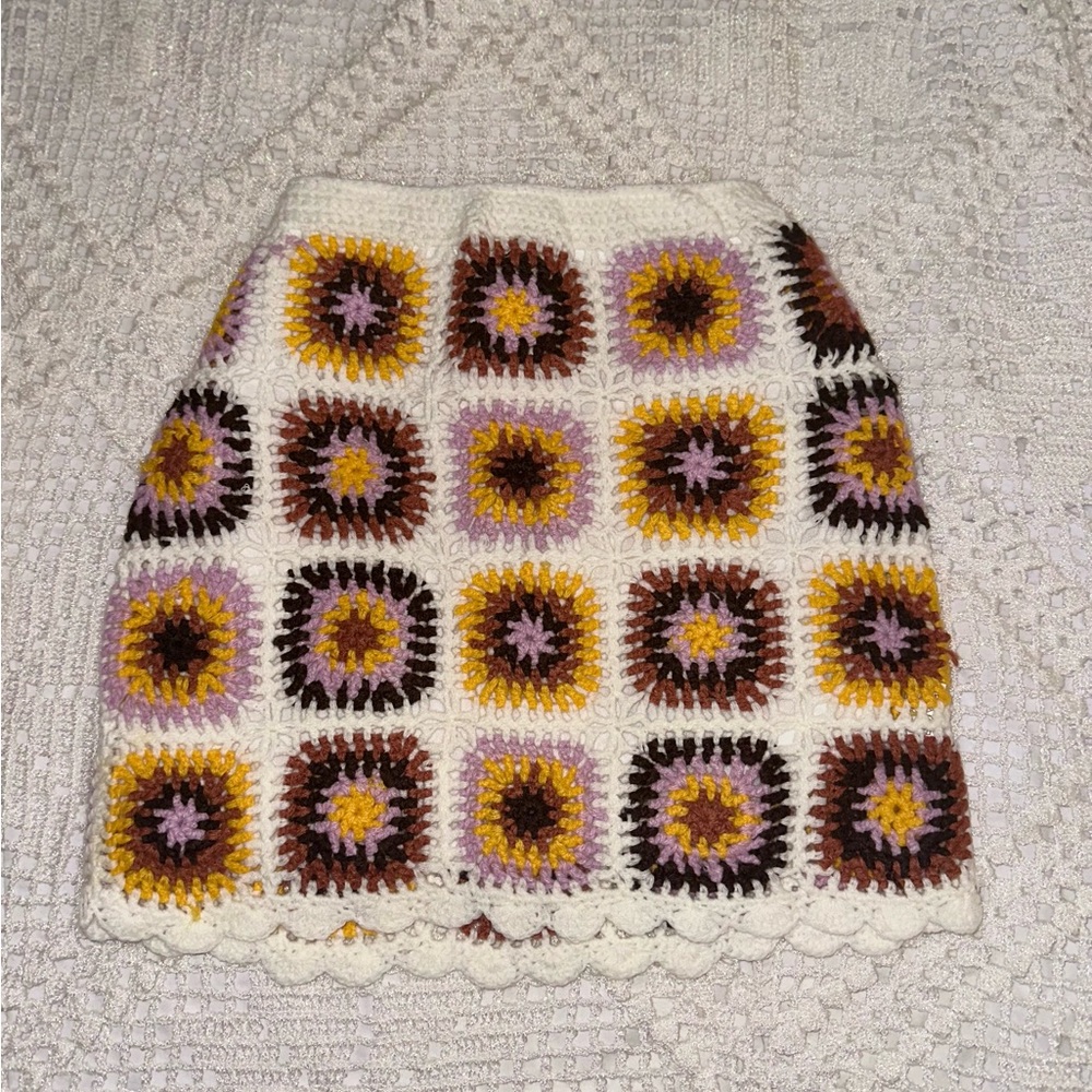NWOT Princess Polly Barbados Crochet Mini Skirt